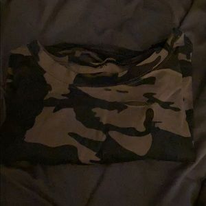 Camo Cropped T-shirt
